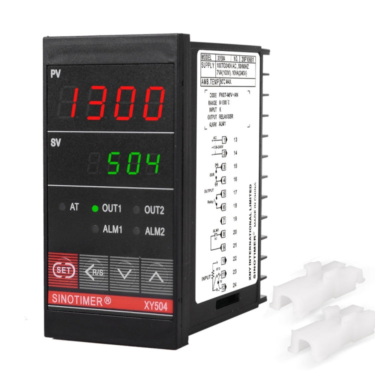 SINOTIMER XY504 Strumento di controllo della temperatura intelligente Custodia corta PID Relè di refrigerazione per riscaldamento Uscita a stato solido SSR, XY504 SINOTIMER XY504 Strumento di controllo della temperatura intelligente Custodia corta PID Relè di refrigerazione per riscaldamento Uscita a stato solido SSR, XY504